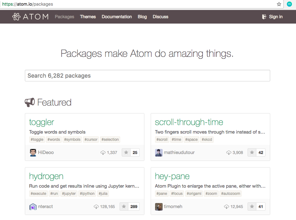 atom package