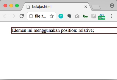 posisiton relative css